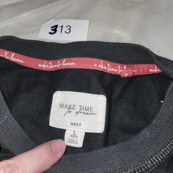 Make Time To Dream Pajama Set - Gray and Gold, Burgundy And Cream Very Soft Warm - Picture 10 of 10